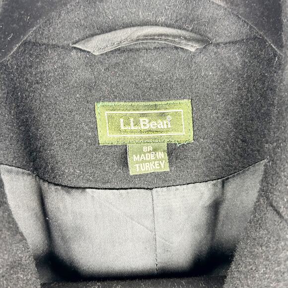 L.L. Bean Cashmere Wool Blend Blazer โ Classic Black,โ Size 8 Regular - Picture 3 of 10
